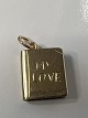 14 karat guld. Bog med indgraveret My Love.Charms / ...