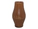SaxboLille vase med lysebrun glasur