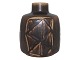 SaxboVase med brun glasur