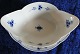Blue Fluted Plain Danish porcelain, oval sauce bowls on fixed dish No 204