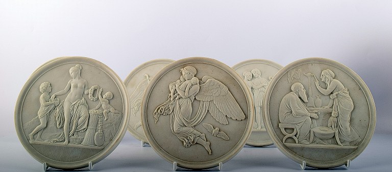 6 biscuit platter efter Thorvaldsen, B&G (Bing & Grøndahl)
