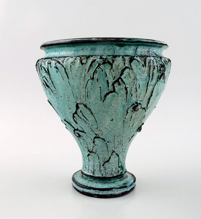 Svend Hammershøi for Kähler, HAK, glaseret stentøjsvase, 1930