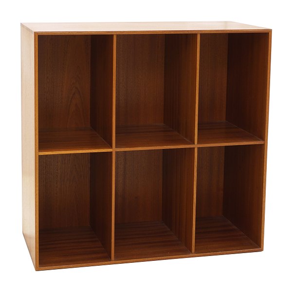 Mogens Koch, Denmark: A mahogany bookcase produced by Rud. Rasmussen, Denmark. H: 76,5cm. W: 76cm. D: 36cm