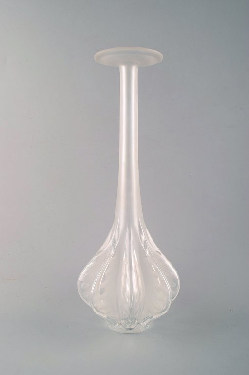 Stor Art deco Lalique kunstglas vase. 