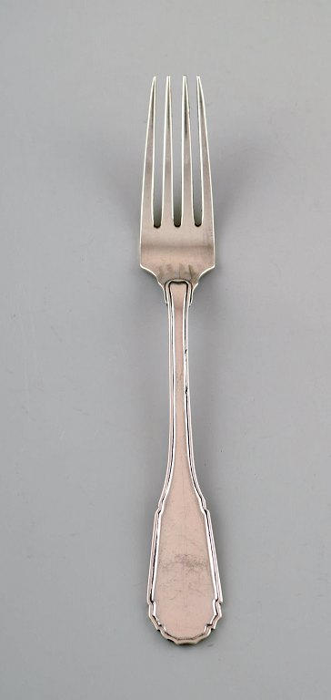 Heimbürger, Dansk sølvsmed. middagsgaffel i tretårnet sølv. 1960