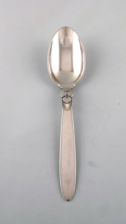 Tidlig Georg Jensen "Kaktus" suppeske i sterlingsølv. Dateret 1915-30. Seks stk på lager.