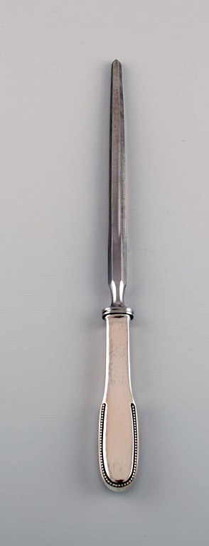 Sjældent Evald Nielsen nummer 14 strygestål i hammerslået sølv (830) og rustfrit stål. 1920