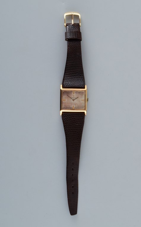Omega Automatic de Ville dame-armbåndsur, læderrem.Ca. 1960’erne,