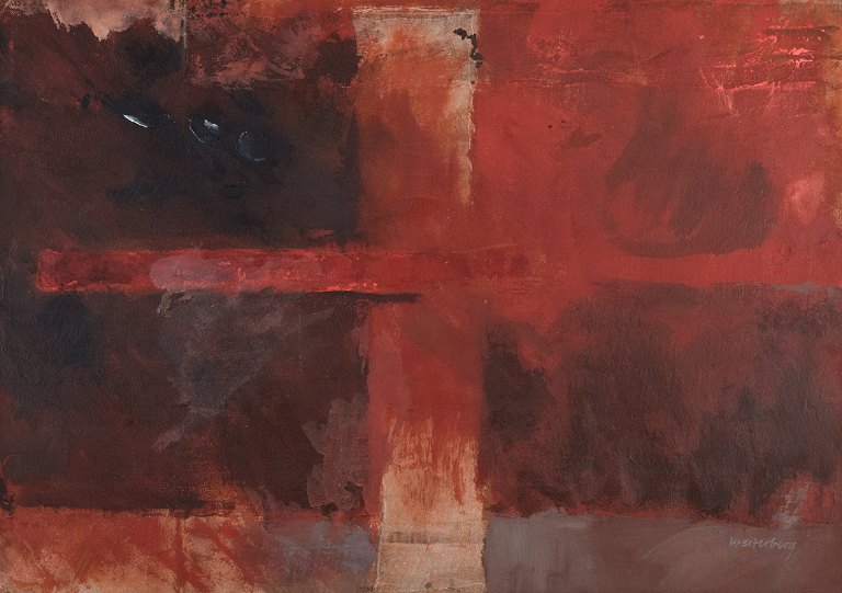 Eddie Westerberg, Swedish artist.Oil on canvas.Abstract composition.