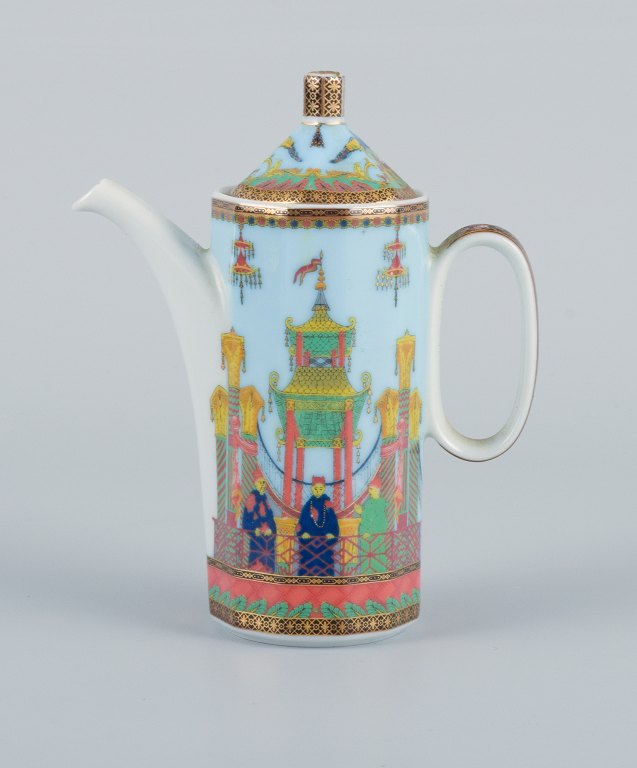 Gianni Versace for Rosenthal, porcelain miniature jug."Le Voyage de Marco Polo".