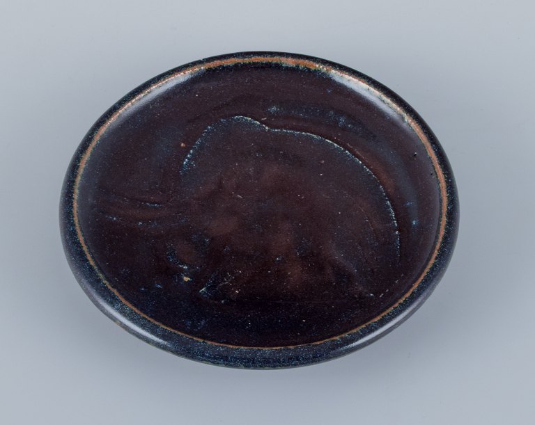 Nils Thorsson for Royal Copenhagen.Unique ceramic bowl with elephant motif.