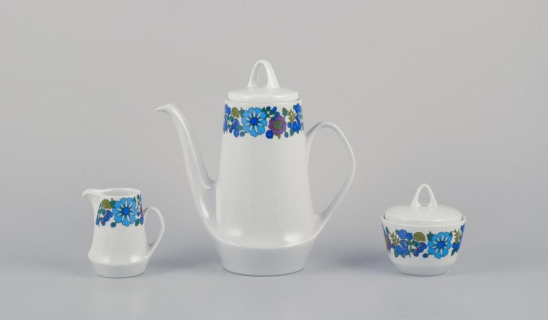 Paar, Bavaria, Jaeger & Co, Germany.Coffee pot, creamer, and sugar bowl.