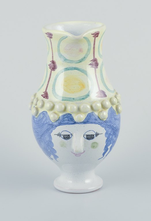 Bjørn Wiinblad for The Blue House, Denmark.Unique ceramic jug.