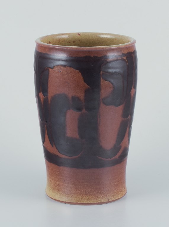 Nils Thorsson for Royal Copenhagen.Stor unika keramikvase.