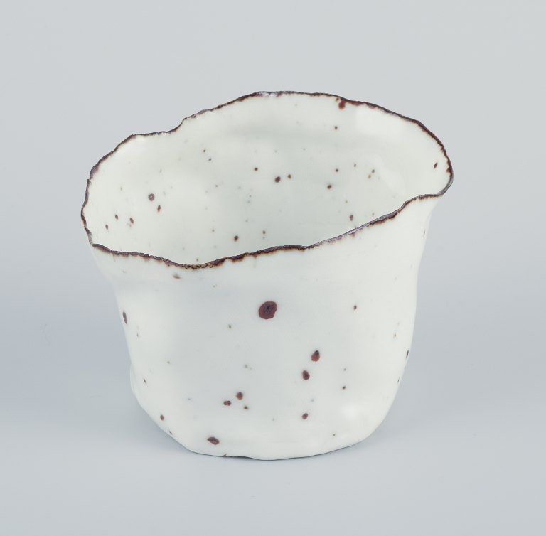 Royal Copenhagen. Unique ceramic vase.