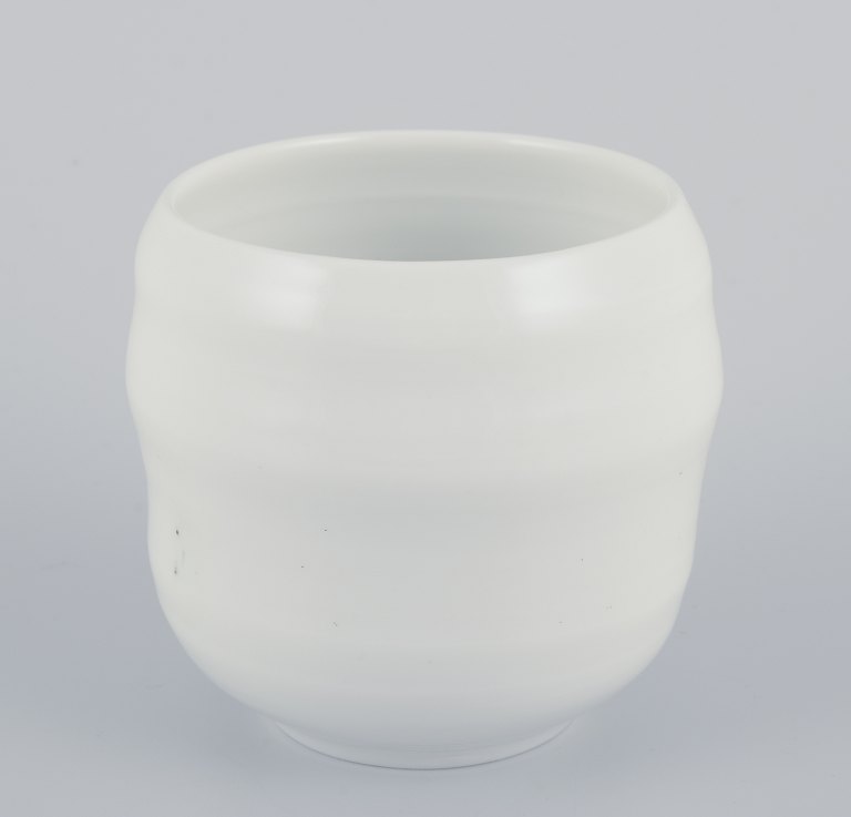 Gerd Hiort Petersen for Royal Copenhagen.Unika vase af stentøj.