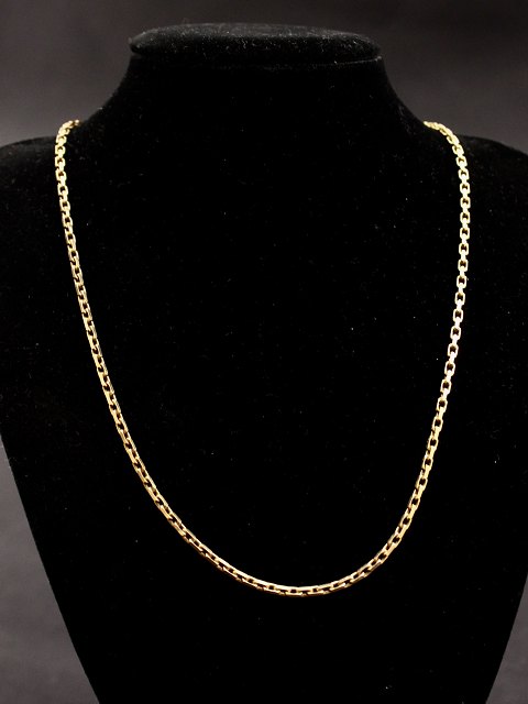 8 carat gold anchor necklace