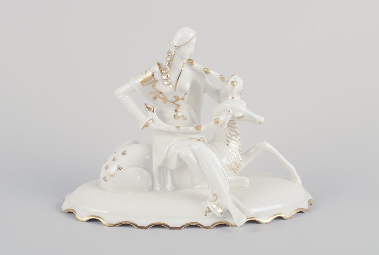Karl Tutter for Hutschenreuther, Germany.Art Deco porcelain figurine.