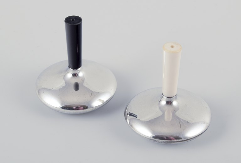 Cohr salt og peberbøsse i sølvplet.