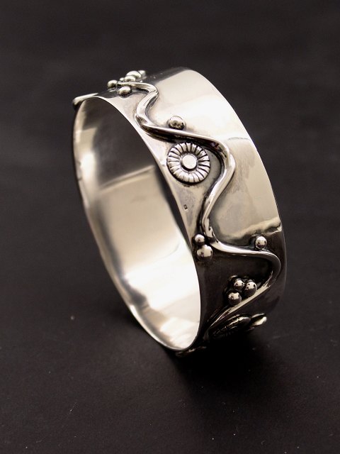 Evald Nielsen art nouveau sterling sølv armring