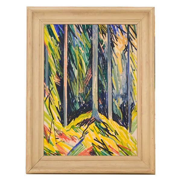 William Scharff, Dänemark, 1886-1959, Öl auf Leinen. Signiert William Scharff. Lichtmasse: 69x49cm. Mit Rahmen:88x68cm