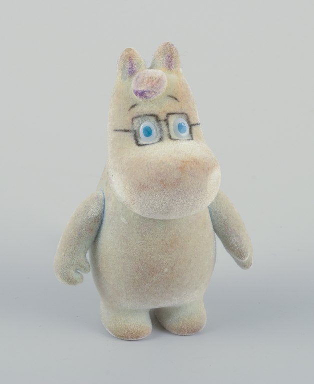 Martinex, Finland. Plastic Mummi figurine covered in mint green velour.