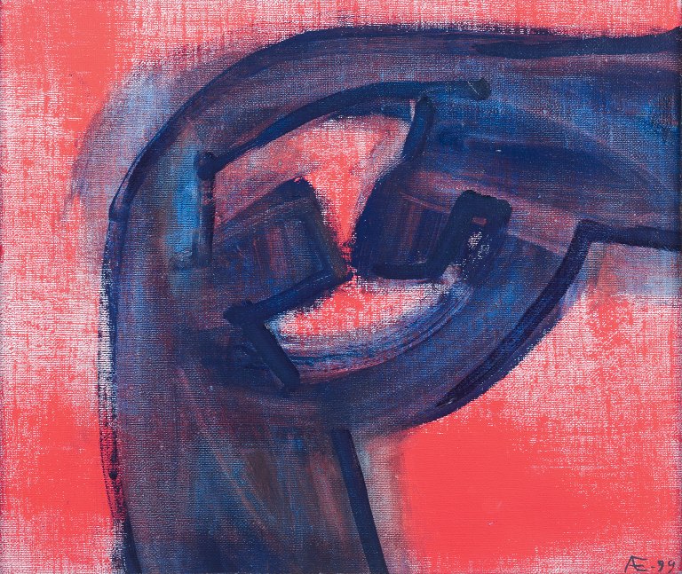 Anna Ekvall (f. 1951), svensk kunstner.
Olie på lærred.
Abstrakt komposition.