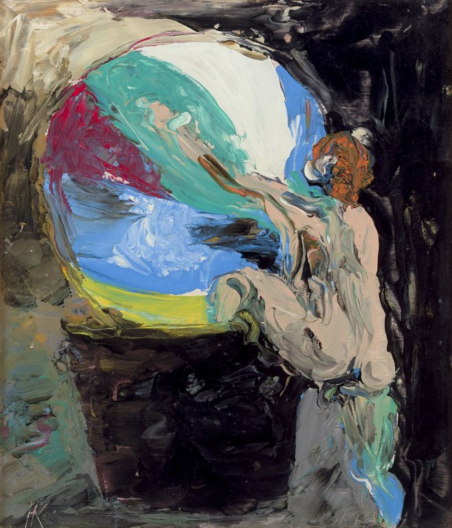 Hans Kajtorp, svensk kunstner. Listed
Olie på malerplade.