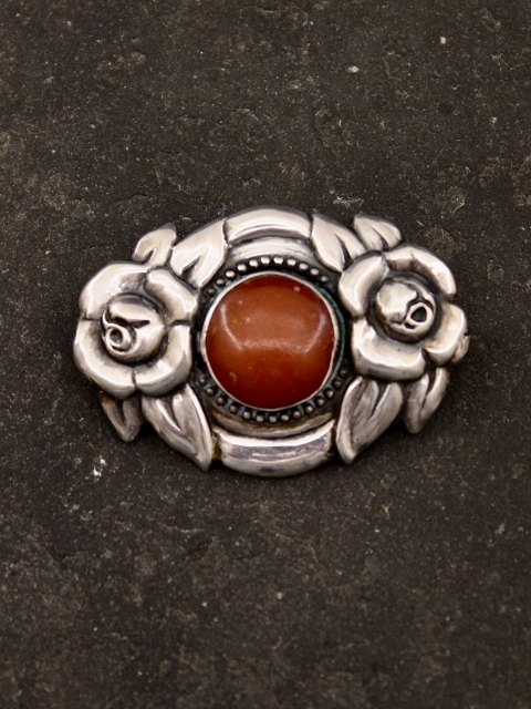 Art Nouveau 830 silver brooch