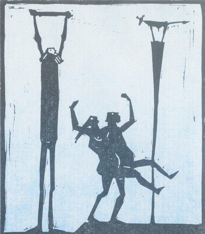 Åke Holm, Sverige.
Træsnit, 1970’erne.