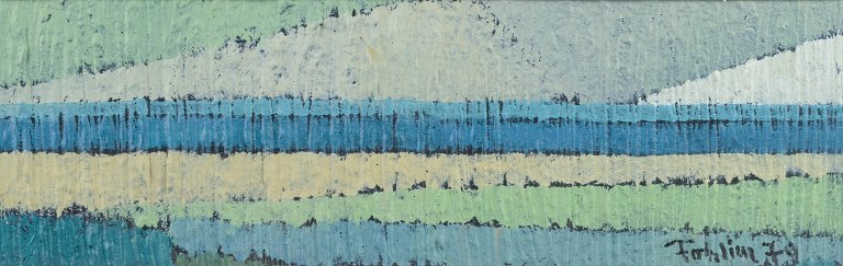 Gunnar Fohlin, Sverige.
Olie på karton, 1979.