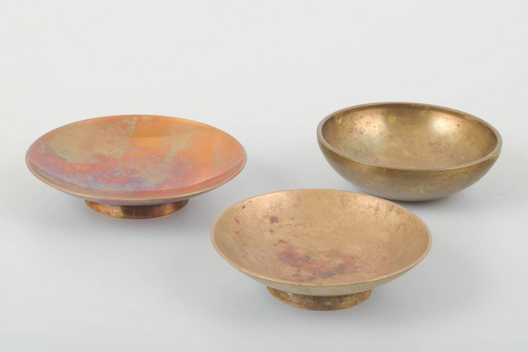 Tumulus Bronce, DenmarkSet of three bowls in patinated bronze.