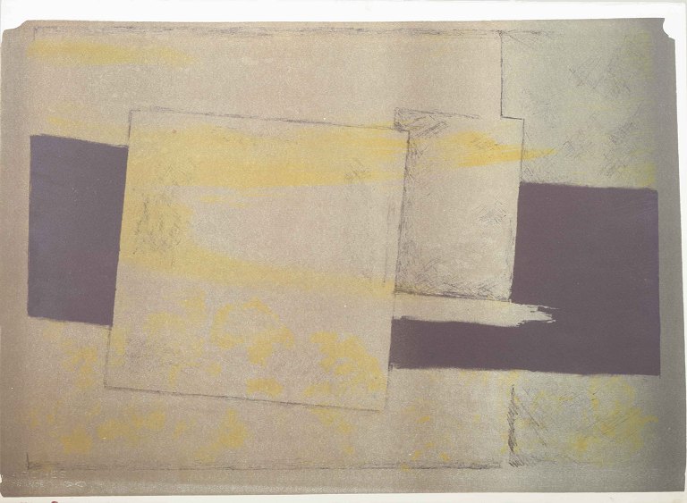 Osmund Hansen
Abstrakt litografi på Arches-papir.
Usigneret.