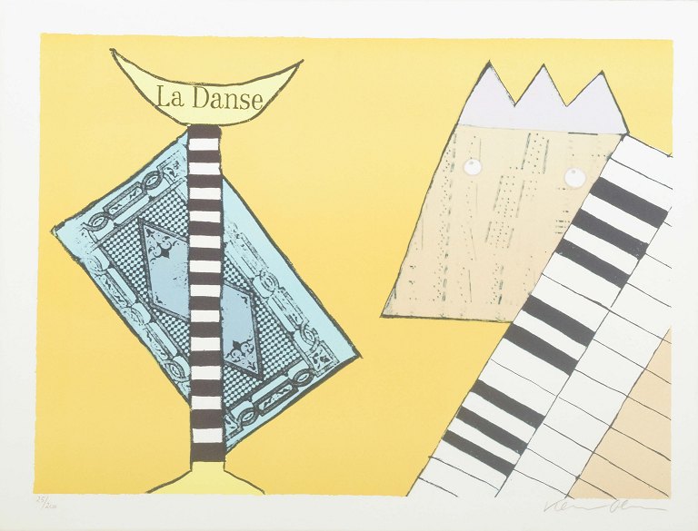 Karin Olesen
“La Danse”.
Litografi i farver.