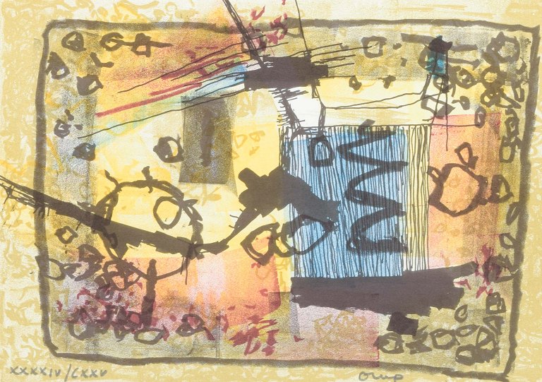 Bengt Orup
Farvelitografi. Signeret med blyant samt nummereret.