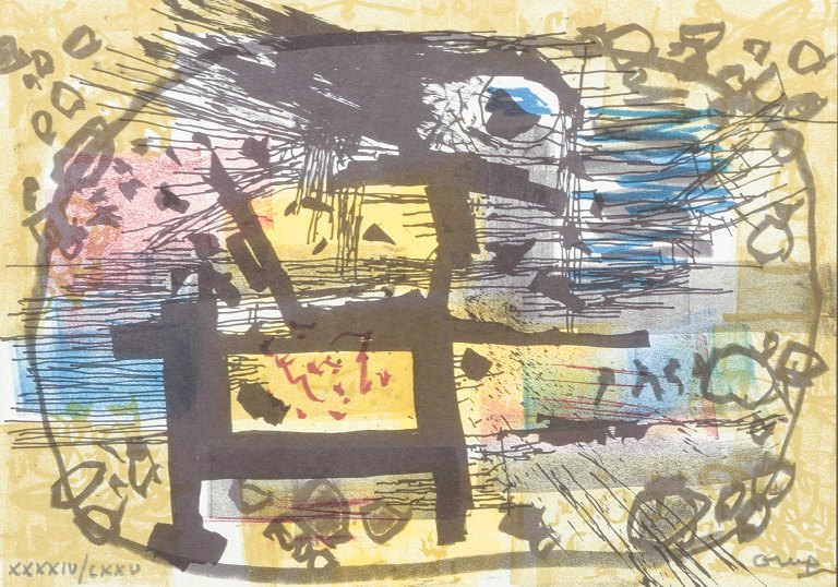 Bengt Orup
Farvelitografi. Signeret med blyant samt nummereret.