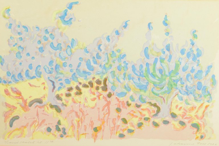 Johanne Foss (f. 1939)
Farvelitografi