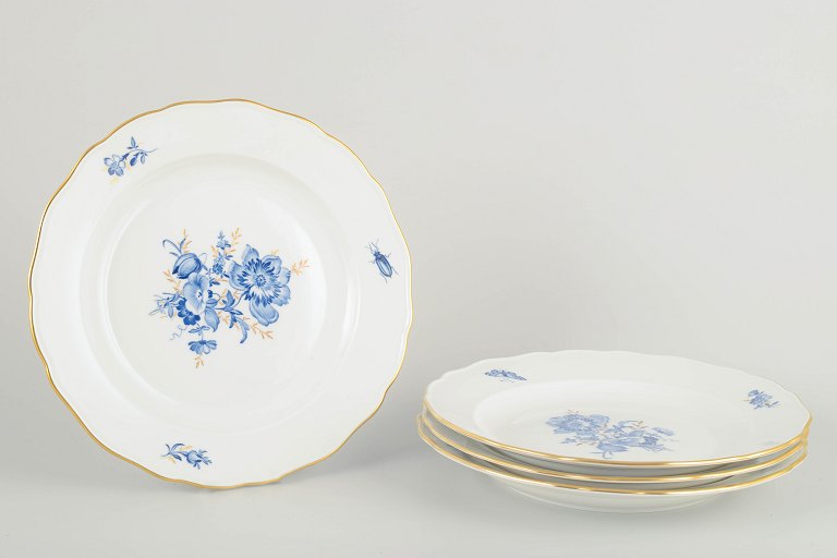 Meissen
4 middagstallerkener, tidligt 1900-tal.