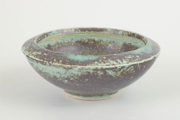 Scandinavian studio potter.Unique bowl, 1980s.
