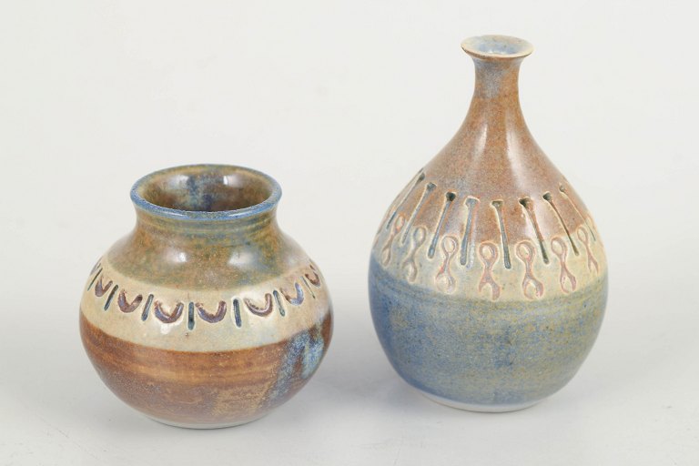Ulla Wiinblad for Allingsås KeramikMiniature vases, 1970s.