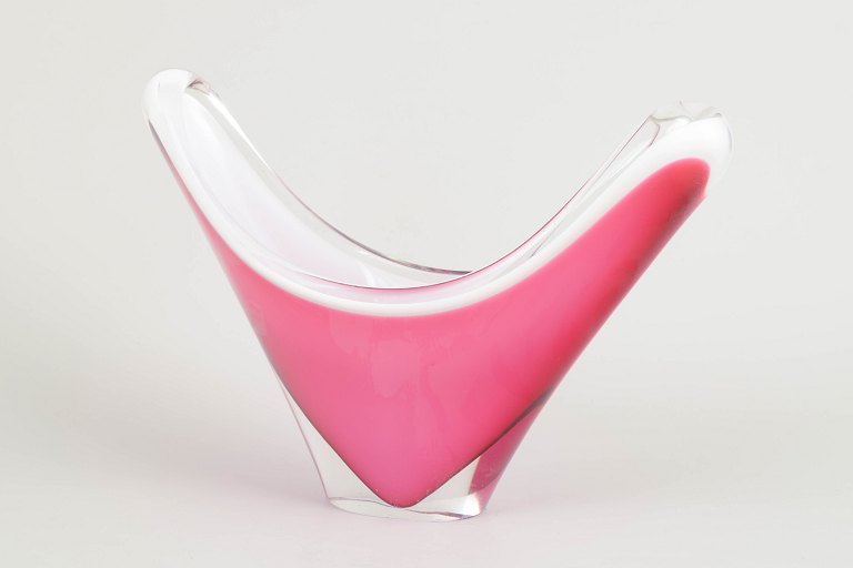 Paul Kedelv for FlygforsLarge sculptural bowl, 1959.