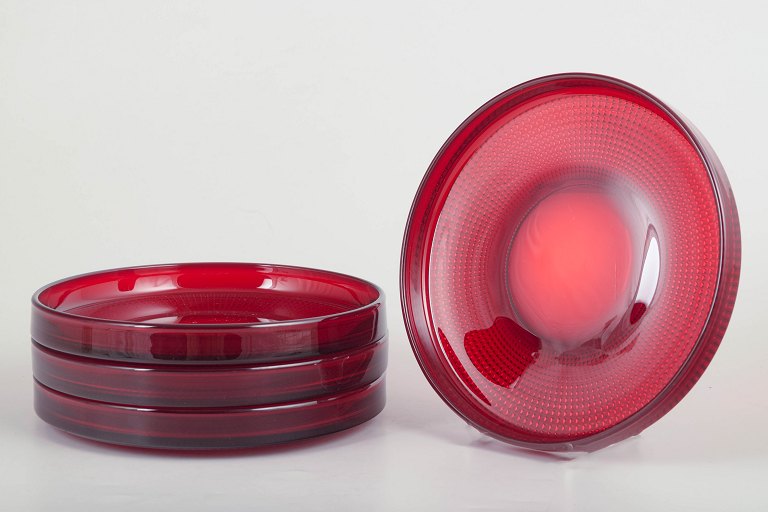 Kjell Blomberg for Gullaskruf“Vineta”, set of four plates, 1960s.