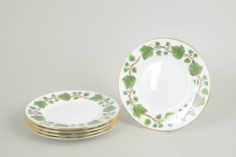 Staffordshire, England, Ivy series, set of five plates.