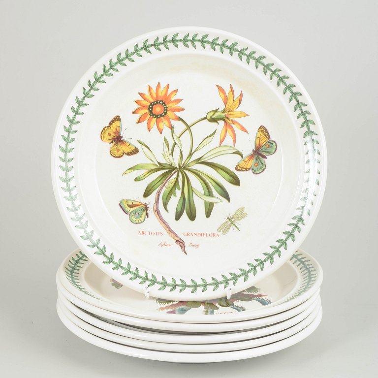 Portmeirion England, set of 6 dinner plates.