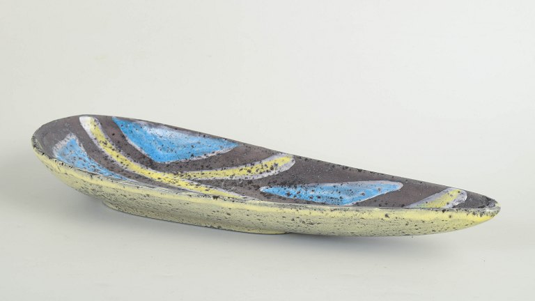 Guido Gambone for Bitossi, stor oval skål.