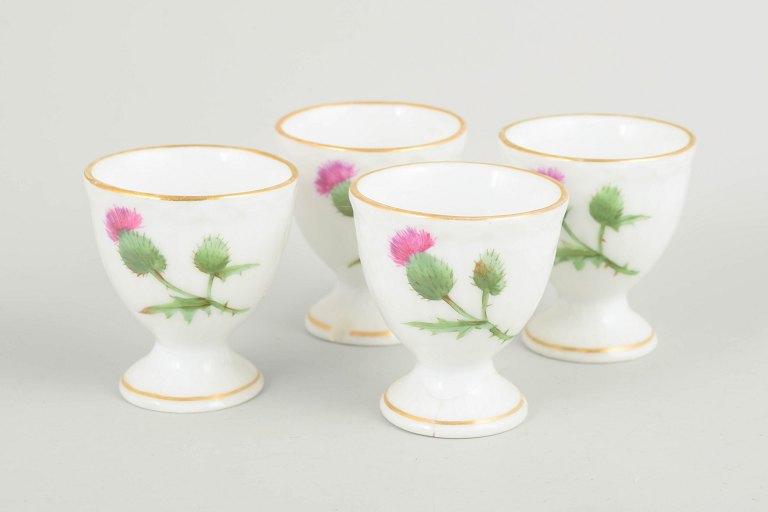 Royal Copenhagen, set of 4 antique egg cups.