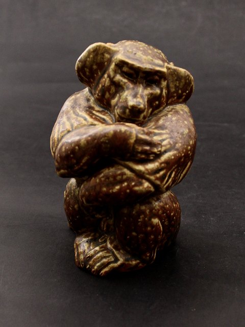 Royal Copenhagen stoneware monkey 20216