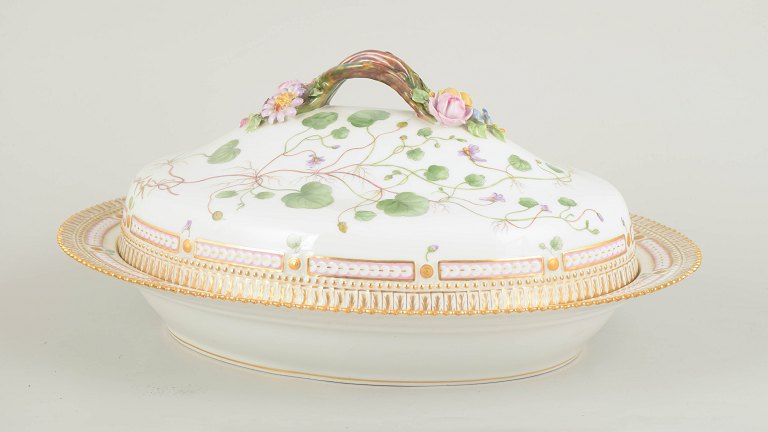 Royal Copenhagen Flora Danica lidded dish.