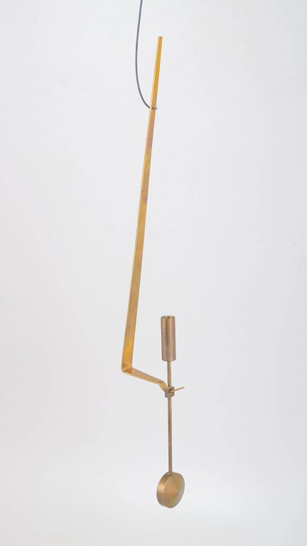 Pierre Forssell for Skultuna, wall hanging pendulum candle holder.