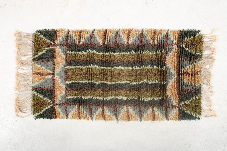 Svensk rya-tæppe, ca. 1970’erne.